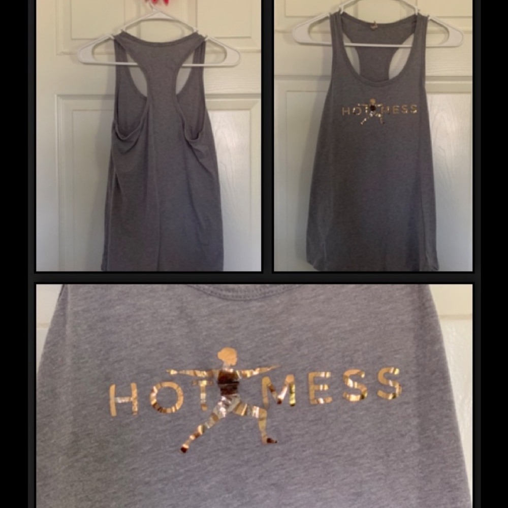 Hot Mess Yoga Athletic Tank Top S